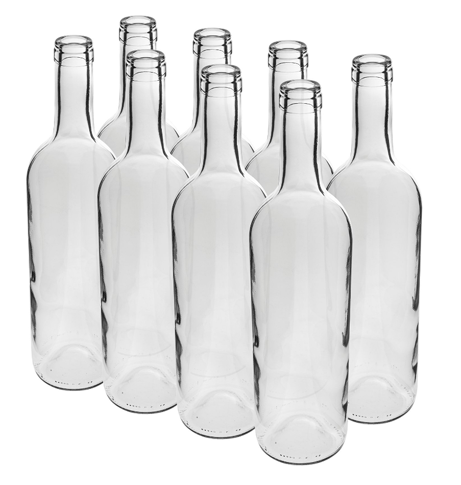 Waarborg glazen fles
